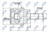 ШАРНІР РІВНИХ КУТОВИХ ШВИДКОСТЕЙ | HONDA CR-V RD1/2 97-01, ODYSSEY 94-02, SHUTTLE RA 94-02, STREAM RN 00-06, CIVIC EU/EP/ES 4WD 01-06 /ЗАД/ NTY NPZHD048 (фото 1)