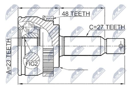 Наружный шрус hyundai tucson 0410,495082ec00 NTY NPZHY547