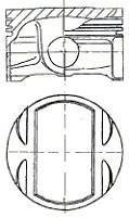 Поршень NURAL 8730770700