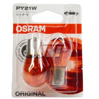 Лампа PY21W 12V 21W BAU15s BLI STANDARD OSRAM 750702B