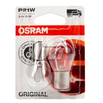 ЛАМПА P21W 12V 21W BA15s BLI STANDARD - знято з виробництва OSRAM 751102B