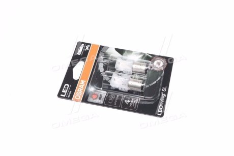 Лампа світлодіодна P21/5W Red 12V 3W BAY15 LEDriving SL (2шт.) OSRAM 7528DRP-02B (фото 1)