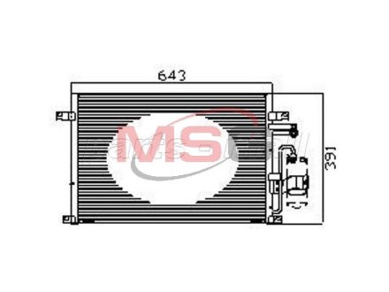 Конденсатор кондиционера PARTS-MALL PXNCC039