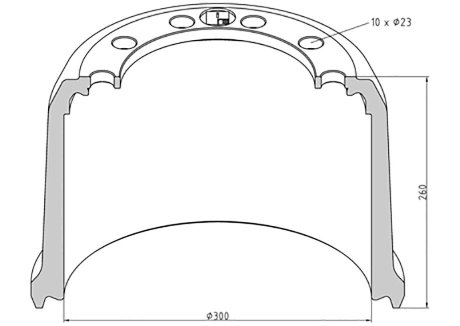 Гальмівний барабан PE AUTOMOTIVE 04642800A