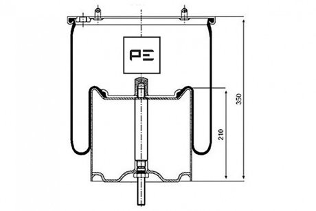 Кожух пневматической рессоры PE AUTOMOTIVE 08411972A