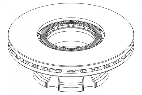 Гальмівний диск PETERS TRUCK 106.004-10 DAF LF 330MM ABS TYЈ PE AUTOMOTIVE 10600410A