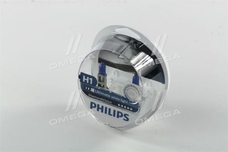 Лампа накаливания H1 12V 55W P14,5s Diamond Vision 5000K PHILIPS 12258DVS2