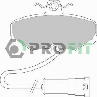 Колодки тормозные задние FORD Sierra, Scorpio 85-92 PROFIT 50000408 (фото 1)