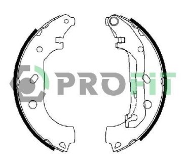 Колодки гальмівні барабанні PROFIT 50010648