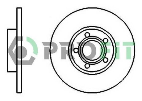 Диск гальмівний PROFIT 50100324