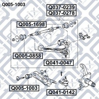 Сайлентблок нижнього переднього важеля Q-fix Q005-1003