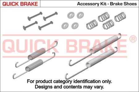 Комплект пружинок колодок стояночного гальма QUICK BRAKE 105-0887