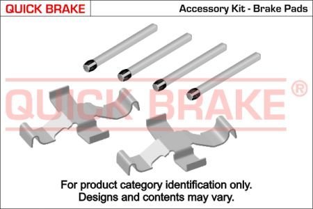 Монтажний набір дискових колодок QUICK BRAKE 1091039