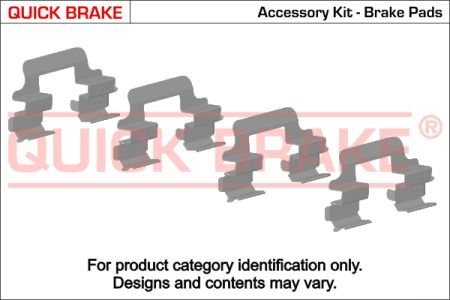 Монтажний набір гальмівної колодки QUICK BRAKE 1091064