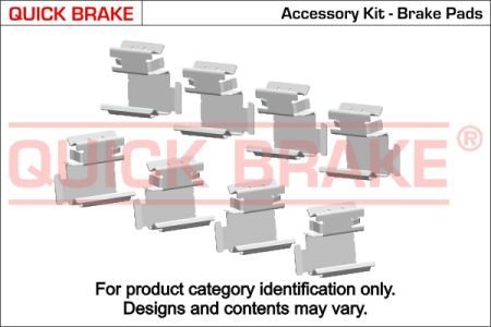 Монтажний набір дискових колодок QUICK BRAKE 1091106