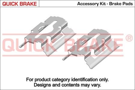 Монтажний набір дискових колодок QUICK BRAKE 1091154