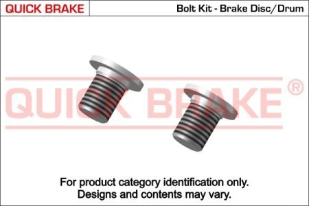 Болт, диск тормозного механизма QUICK BRAKE 11661K