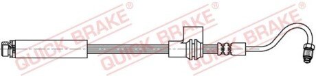 Гальмівний шланг гнучкий задній QUICK BRAKE 32808