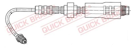 Шланг гальмівний QUICK BRAKE 37929