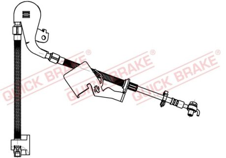 Шланг гальмівний QUICK BRAKE 50704X