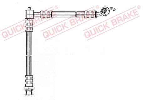 Шланг гальмівний QUICK BRAKE 50833