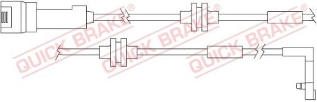 Датчик зносу гальмівних колодок(дискових) QUICK BRAKE WS0157A