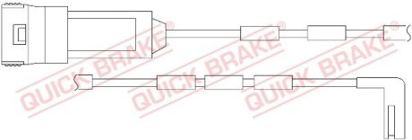 Датчик зносу гальмівних колодок(дискових) QUICK BRAKE WS0193A