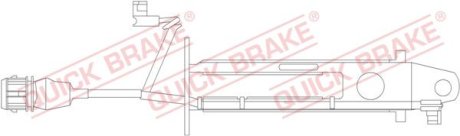 Датчик зносу гальмівних колодок(дискових) QUICK BRAKE WS0240A (фото 1)