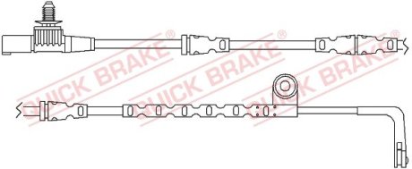 Датчик зносу гальмівних колодок(дискових) QUICK BRAKE WS0265A