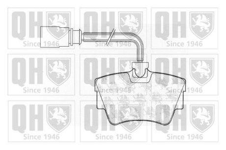 Гальмiвнi колодки дисковi QUINTON HAZELL BP1050