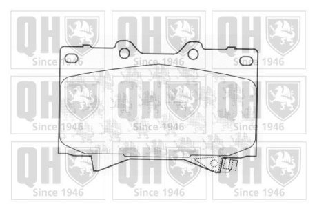 Гальмiвнi колодки дисковi 120mm QUINTON HAZELL BP1194