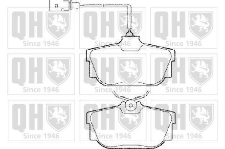 Гальмiвнi колодки дисковi QUINTON HAZELL BP1285