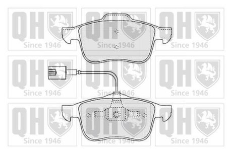 Гальмiвнi колодки дисковi QUINTON HAZELL BP1502