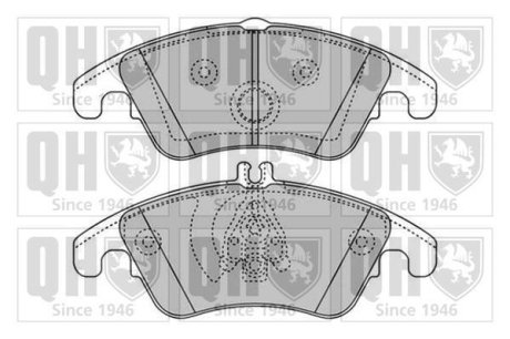 Гальмiвнi колодки дисковi QUINTON HAZELL BP1651