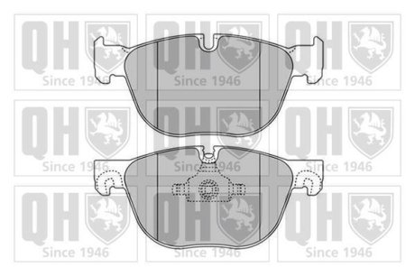 Гальмiвнi колодки дисковi QUINTON HAZELL BP1665