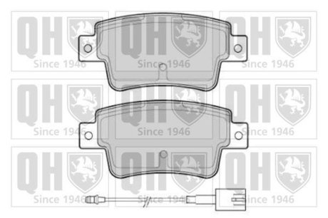 Колодки тормозные (задние) Fiat Punto 08- QUINTON HAZELL BP1768