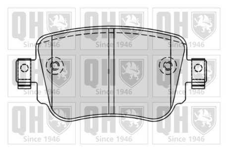 Гальмiвнi колодки дисковi QUINTON HAZELL BP1843
