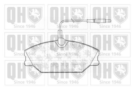 Гальмiвнi колодки дисковi QUINTON HAZELL BP605