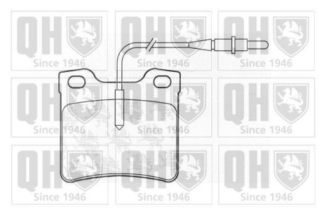 Гальмiвнi колодки дисковi QUINTON HAZELL BP929