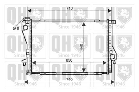 Радiатор охолодження ZN QUINTON HAZELL QER2117