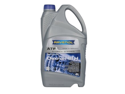 Трансмиссионное масло ATF Dexron III H полусинтетическое 4 л RAVENOL 1212100004