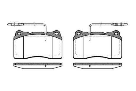 Колодки гальмівнi перед. Peugeot 607 3.0 24V (309x29mm) REMSA 066614