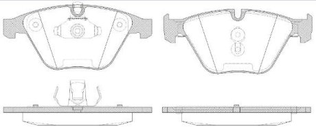 Гальмівнi колодки дисковi перед. BMW 5(E60) 03-/7 (E65/E66) 3.0-6.0 02- REMSA 0857 50