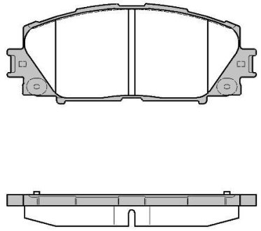 Гальмівні колодки диск. передні Toyota Prius 1.5/1.8 09- REMSA 122410 (фото 1)