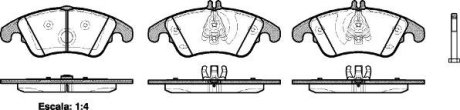 Колодка торм. диск. MB C-CLASS(W 204) 200-350 07-,E-CLASS(W212) 200-350 08- передн. REMSA 130400