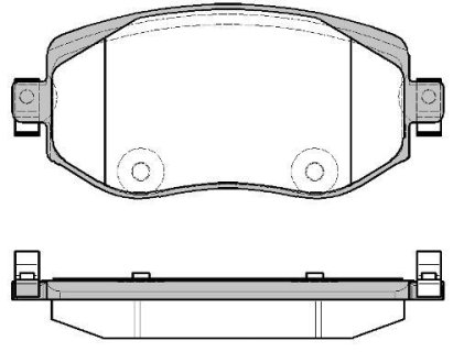 Тормозные колодки передние Megane4 (диск 280mm) REMSA 1724.08