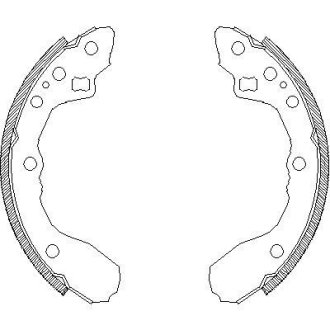 Гальмівні колодки (набір) REMSA 434400