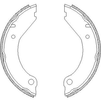 Гальмівні колодки ручного гальма REMSA 439900