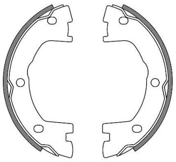 Колодки гальмівні барабанні (комплект 4 шт) REMSA 464000