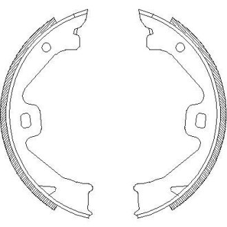 Гальмівні колодки ручного гальма REMSA 470400
